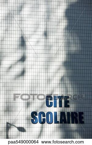 "Tiled facade of school, cropped" View Large Photo Image Picture - "Tiled facade of school, cropped". Fotosearch
