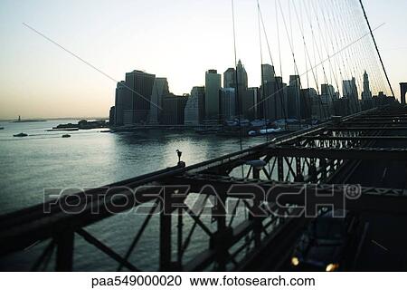 "View of lower Manhattan from Brooklyn Bridge, New York City" View Large Photo Image Stock Image - "View of lower Manhattan from Brooklyn Bridge, New York City". Fotosearch
