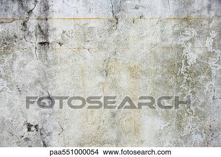 "Concrete wall, cracked, rust streaked, detail" View Large Photo Image Picture - "Concrete wall, cracked, rust streaked, detail". Fotosearch
