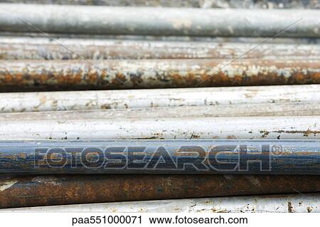 Stock Image - "Metal piping, close-up". Fotosearch