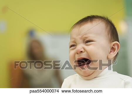 Picture - Baby crying. Fotosearch