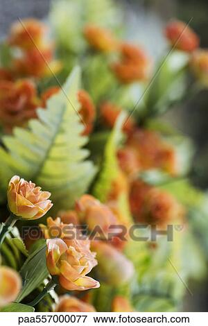 Stock Photo - Artificial flower arrangement, close-up. Fotosearch