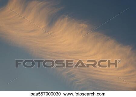 Stock Image - Sky with cirrus clouds. Fotosearch