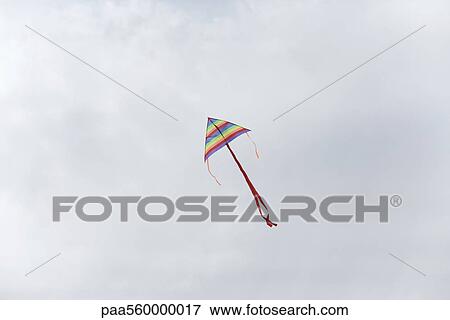 Striped kite View Large Photo Image Stock Photo - Striped kite. Fotosearch