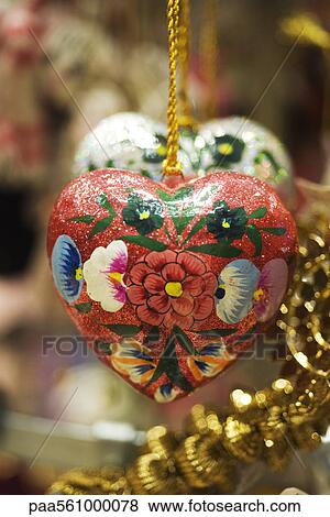 Stock Photo - Heart-shaped ornament. Fotosearch