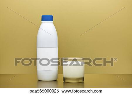 Glass and bottle of milk View Large Photo Image Stock Photography - Glass and bottle of milk. Fotosearch