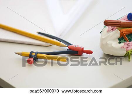 Drawing compass and pencils View Large Photo Image Stock Image - Drawing compass and pencils. Fotosearch