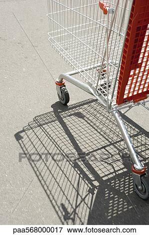 Shopping cart outdoors View Large Photo Image Stock Photo - Shopping cart outdoors. Fotosearch