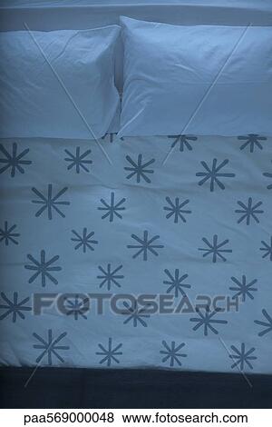 Empty bed, overhead view View Large Photo Image Stock Photo - Empty bed, overhead view. Fotosearch