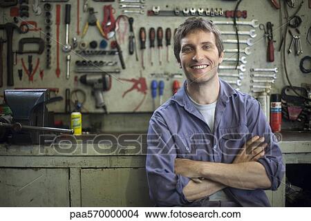 Mechanic, portrait View Large Photo Image Picture - Mechanic, portrait. Fotosearch