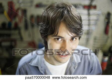 Mechanic, portrait View Large Photo Image Stock Photo - Mechanic, portrait. Fotosearch