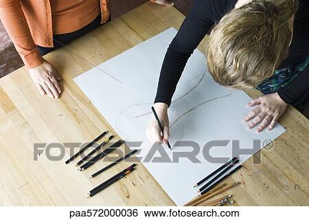 Artist drawing View Large Photo Image Stock Photograph - Artist drawing. Fotosearch