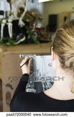 Artist sketching still life drawing View Large Photo Image Stock Image - Artist sketching still life drawing. Fotosearch