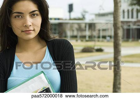 Female high school student, portrait View Large Photo Image Stock Photo - Female high school student, portrait. Fotosearch