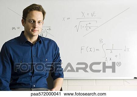 Math teacher, portrait View Large Photo Image Stock Image - Math teacher, portrait. Fotosearch