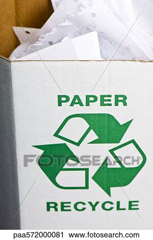 Paper recycling bin View Large Photo Image Stock Image - Paper recycling bin. Fotosearch