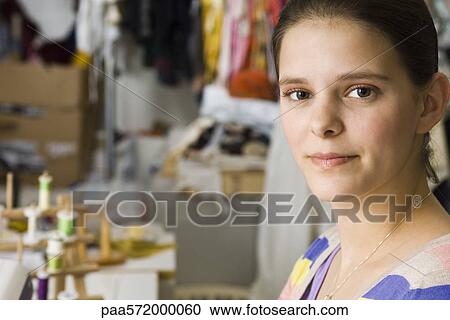 Young woman, portrait View Large Photo Image Stock Image - Young woman, portrait. Fotosearch