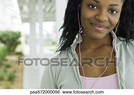 Young woman, portrait View Large Photo Image Stock Photograph - Young woman, portrait. Fotosearch