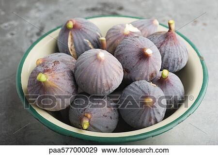 Bowl of ripe figs View Large Photo Image Stock Photo - Bowl of ripe figs. Fotosearch