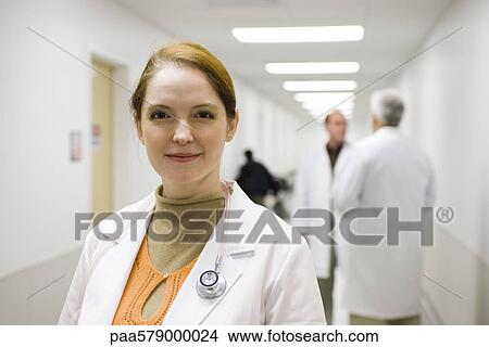 Female doctor, portrait View Large Photo Image Picture - Female doctor, portrait. Fotosearch