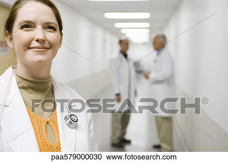 Female doctor, portrait View Large Photo Image Stock Image - Female doctor, portrait. Fotosearch