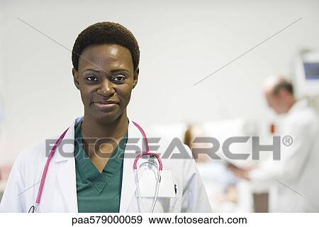 Female doctor, portrait View Large Photo Image Stock Photo - Female doctor, portrait. Fotosearch