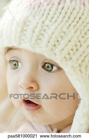 Baby girl, portrait View Large Photo Image Stock Image - Baby girl, portrait. Fotosearch