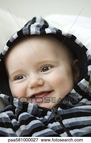 Stock Photo - Baby, portrait. Fotosearch