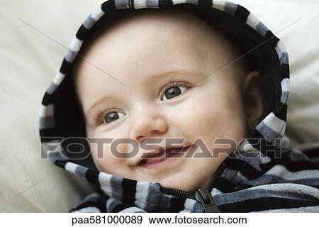 Stock Photo - Baby, portrait. Fotosearch