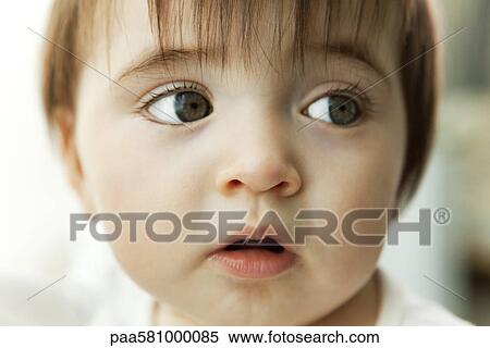 Stock Photography - Baby, portrait. Fotosearch