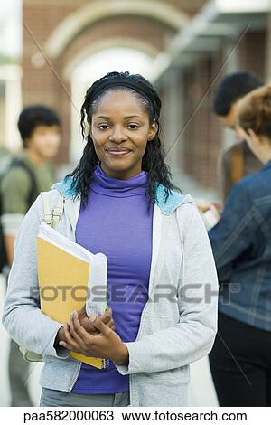 Female college student, portrait View Large Photo Image Stock Image - Female college student, portrait. Fotosearch