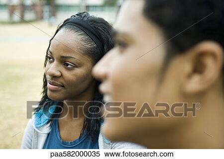 Stock Photography - Young woman, portrait. Fotosearch