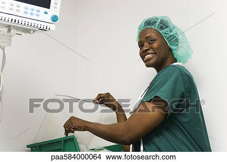 Healthcare worker, portrait View Large Photo Image Picture - Healthcare worker, portrait. Fotosearch