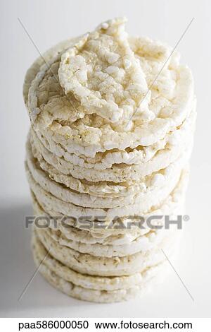 Stacked rice cakes View Large Photo Image Stock Image - Stacked rice cakes. Fotosearch