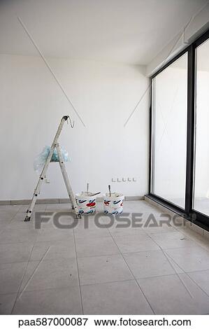 Stock Photo - Freshly painted building interior. Fotosearch