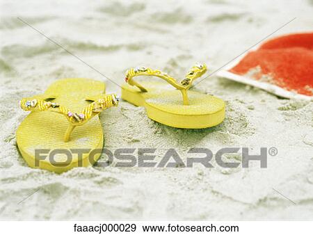 flipflop, flipflops, beach, sand, summer View Large Photo Image Stock Photo - flipflop, flipflops, beach, sand, summer. Fotosearch