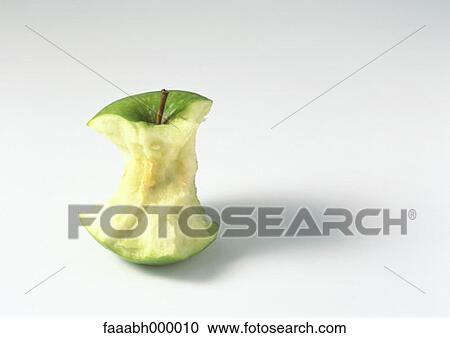 Stock Image - fruit, apple, granny smith, granny smith apple, core, cores, food and drink. Fotosearch