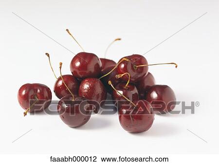 Stock Image - fruit, cherry, cherries, food and drink, gastronomy, close-up, close shot. Fotosearch