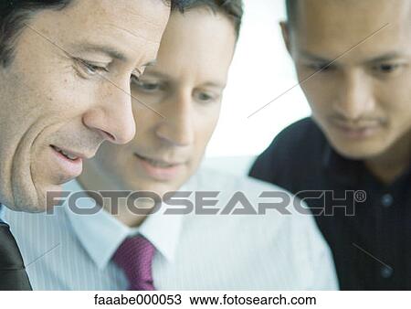 Stock Image - male, males, face, faces, team, colleague. Fotosearch