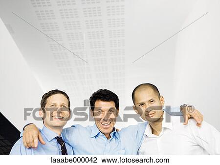 Stock Image - male, males, team, colleague, colleagues, executive. Fotosearch