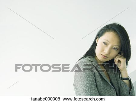 portrait, woman, females, thinking, pensive, executive, executives View Large Photo Image Stock Photo - portrait, woman, females, thinking, pensive, executive, executives. Fotosearch