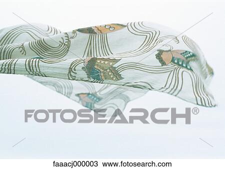 Stock Image - wind, winds, windy, flying, scarf, scarves, close-up. Fotosearch