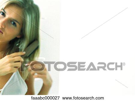 woman, females, brushing, hairbrush, hairbrushes, hair, beauty View Large Photo Image Stock Photo - woman, females, brushing, hairbrush, hairbrushes, hair, beauty. Fotosearch