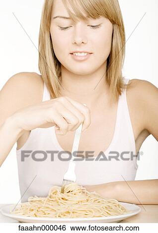 woman, females, food, pasta, noodle, spaghetti, spaghetti View Large Photo Image Stock Photograph - woman, females, food, pasta, noodle, spaghetti, spaghetti. Fotosearch