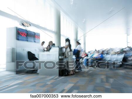 Airport check-in counter View Large Photo Image Stock Image - Airport check-in counter. Fotosearch