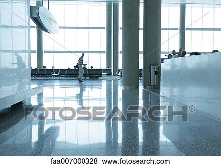 Airport concourse View Large Photo Image Stock Photo - Airport concourse. Fotosearch