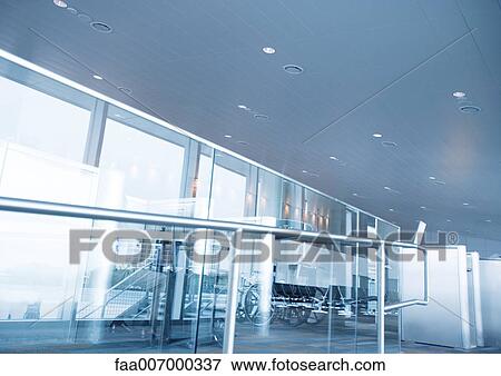 Airport interior View Large Photo Image Stock Photo - Airport interior. Fotosearch