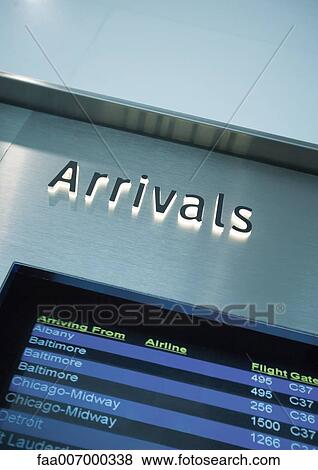 Arrival board View Large Photo Image Stock Photo - Arrival board. Fotosearch