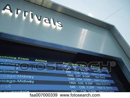 Arrival board View Large Photo Image Stock Photo - Arrival board. Fotosearch