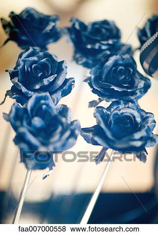 Blue roses View Large Photo Image Stock Photo - Blue roses. Fotosearch